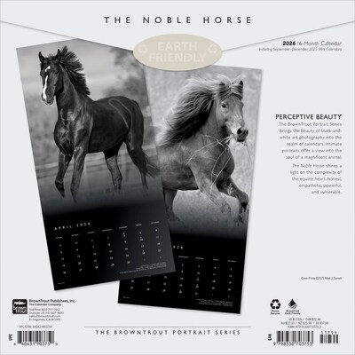 2026 BrownTrout The BrownTrout Portrait Series: The Noble Horse 12 x 12 Monthly Wall Calendar (9798330703753)