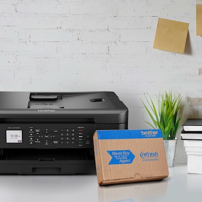 Brother MFC-J1010DW Wireless Inkjet Printer, All-in-One, Print, Scan, Copy, Fax, Refresh Subscription Eligible
