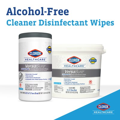 Clorox Healthcare VersaSure Cleaner Disinfectant Wipes Refill, 110 Wipes/Container (31761)