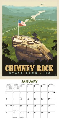 2026 Willow Creek National Landmarks 12" x 12" Monthly Wall Calendar (52105)