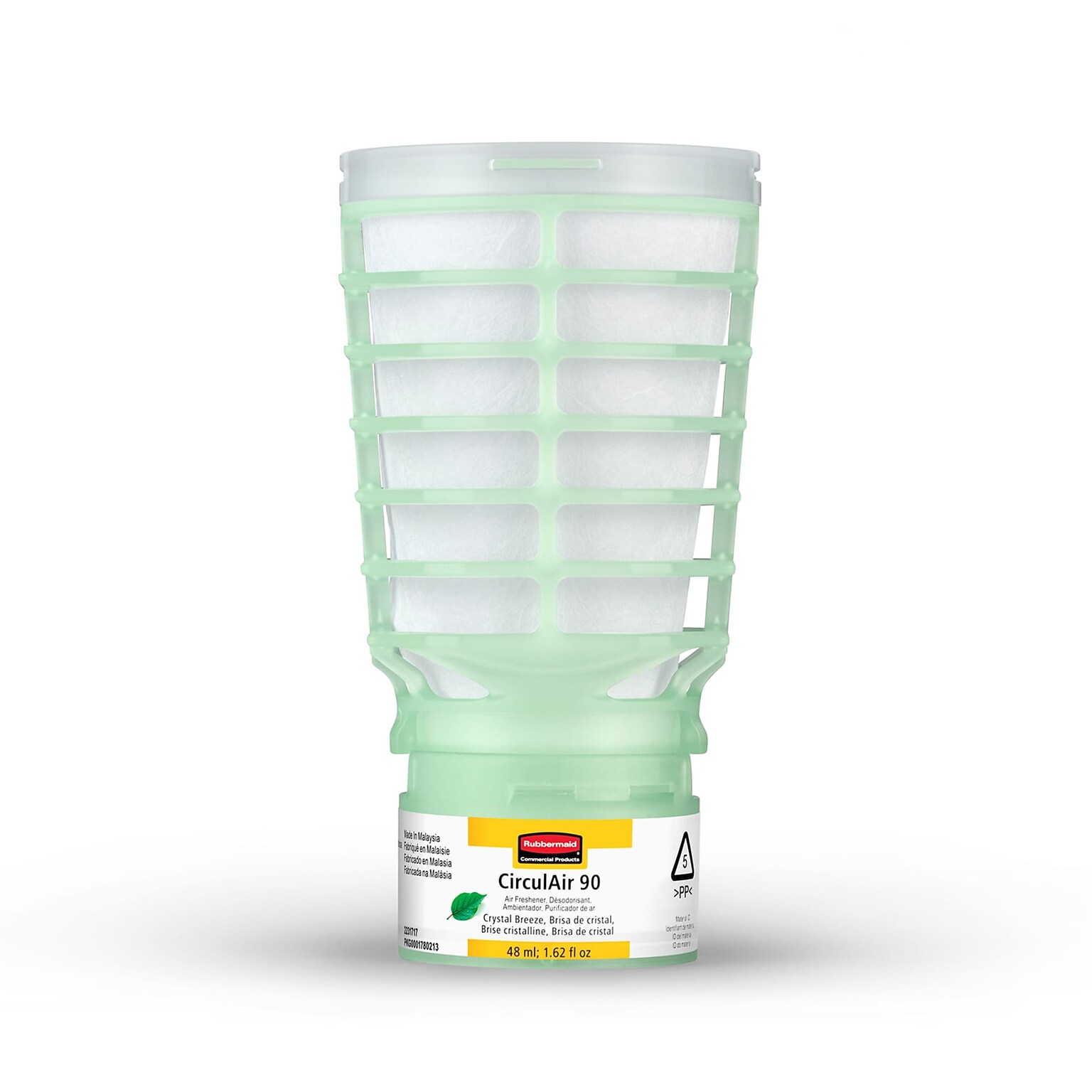 Rubbermaid Commercial CirculAir 90 Air Freshener Solid, Crystal Breeze, 6/Carton (2231717)