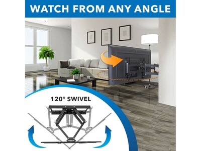 Mount-It! Full-Motion Outdoor TV Wall Mount, 110 lbs. Max. (MI-396)