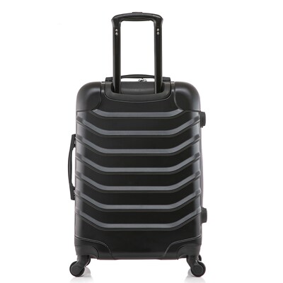InUSA Endurance 25.39" Hardside Suitcase, 4-Wheeled Spinner, TSA Checkpoint Friendly, Black (IUEND00M-BLK)