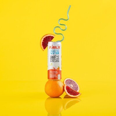 Bubbl'r Antioxidant  Blood Orange Mango Mingl'r Flavored Sparkling Water, 12 oz., 12 Cans/Pack (WIC39919)