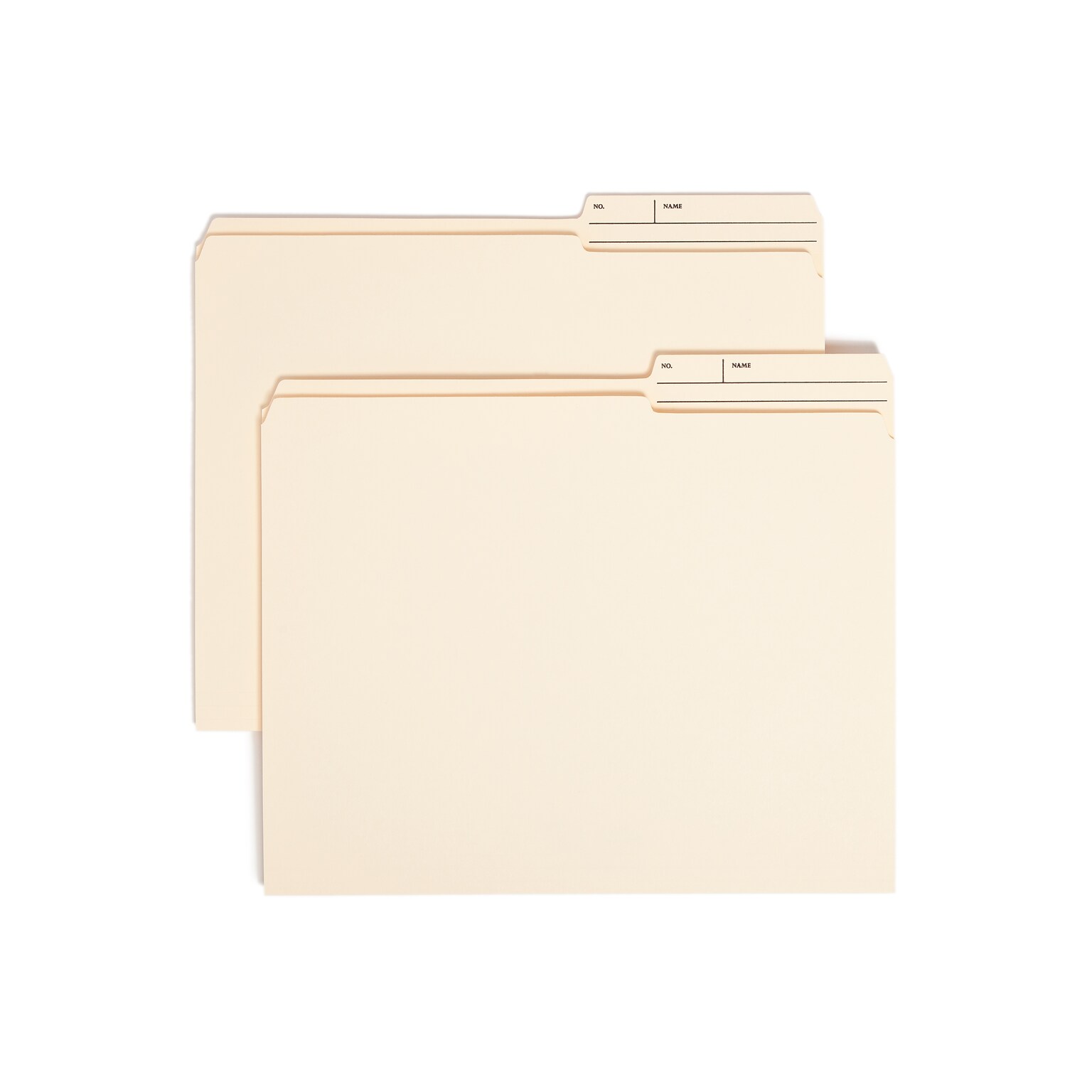 Smead Heavy Duty Reinforced File Folder, 2/5 Tab, Right Position (Printed Tabs) Letter Size, Manila, 100/Box (10388)