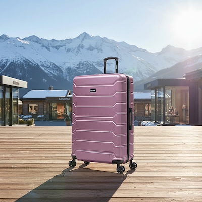 InUSA Trend 34.05 Hardside Suitcase, 4-Wheeled Spinner, TSA Checkpoint Friendly, Rose Gold (IUTRE00XL-ROS)