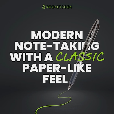 Rocketbook Core Smart Notebook, 6" x 8.8", Green (CREXDT-ENAM-GRN-01)