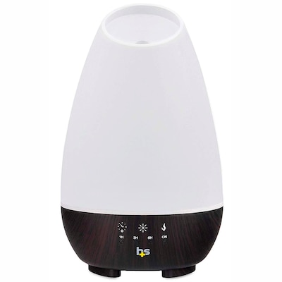 HealthSmart Evaporative Cool Mist Tabletop Humidifier, 500mL, White (40-500-190)
