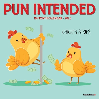 2025 Willow Creek Pun Intended 7" x 7" Monthly Wall Calendar  (45930)