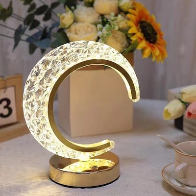 Tech Mod LED Crescent Crystal Lamp