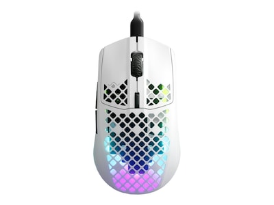 SteelSeries AEROX 3 Optical USB Gaming Mouse, Matte White (62603)