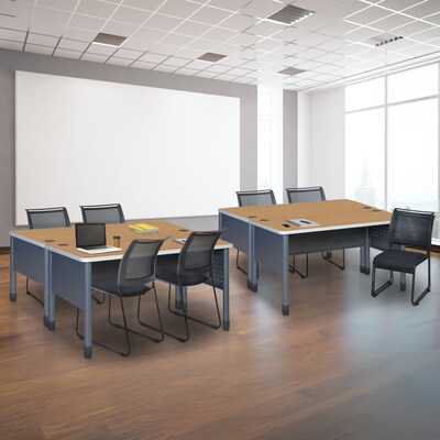 Regency Mesa Steel Training Desk, 60" x 30", Medium Oak (66150TDMO)