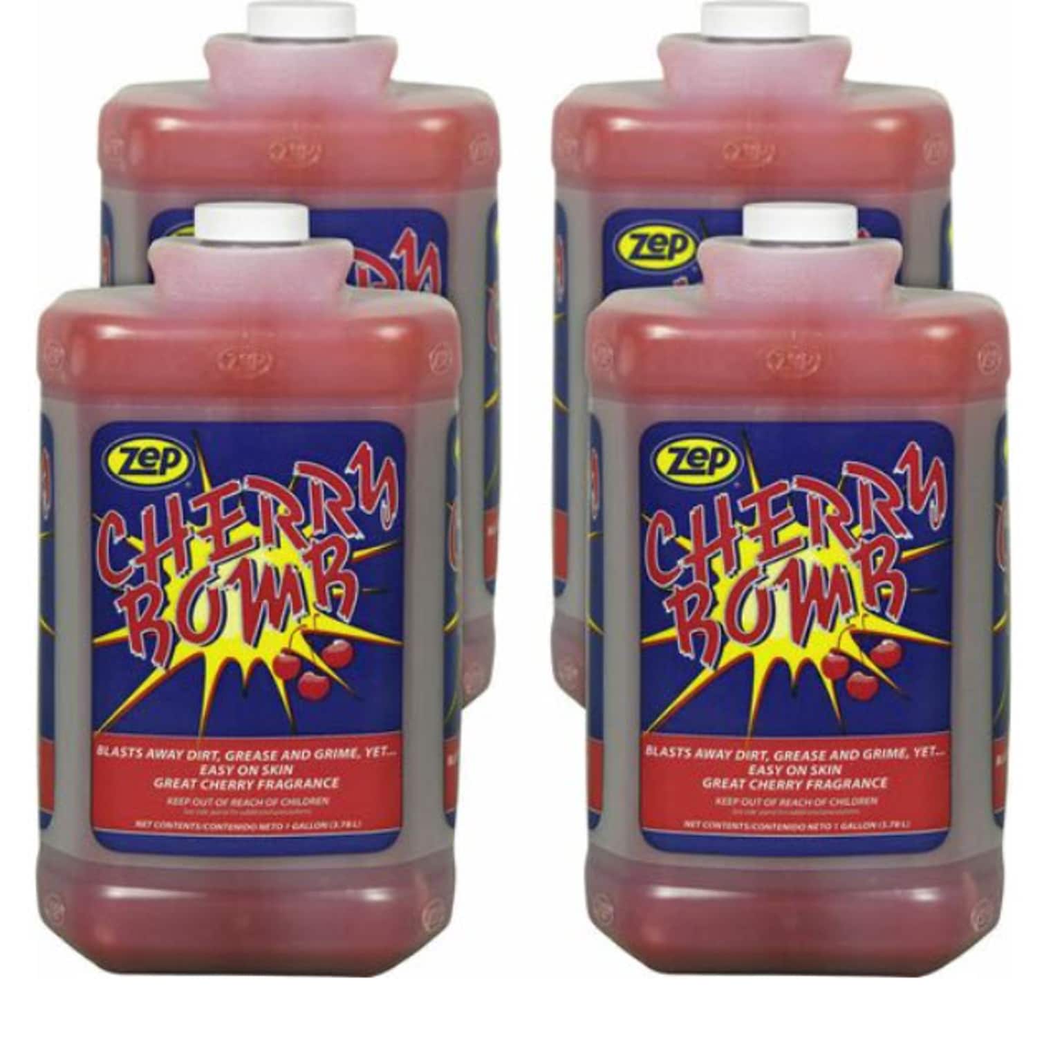 Zep Cherry Bomb Hand Soap, Cherry Scent, 1 gal Bottle, 4/Carton (ZPE95124)