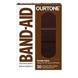 Band-Aid Brand OurTone Adhesive Bandages, BR65, 30 Count (119587)