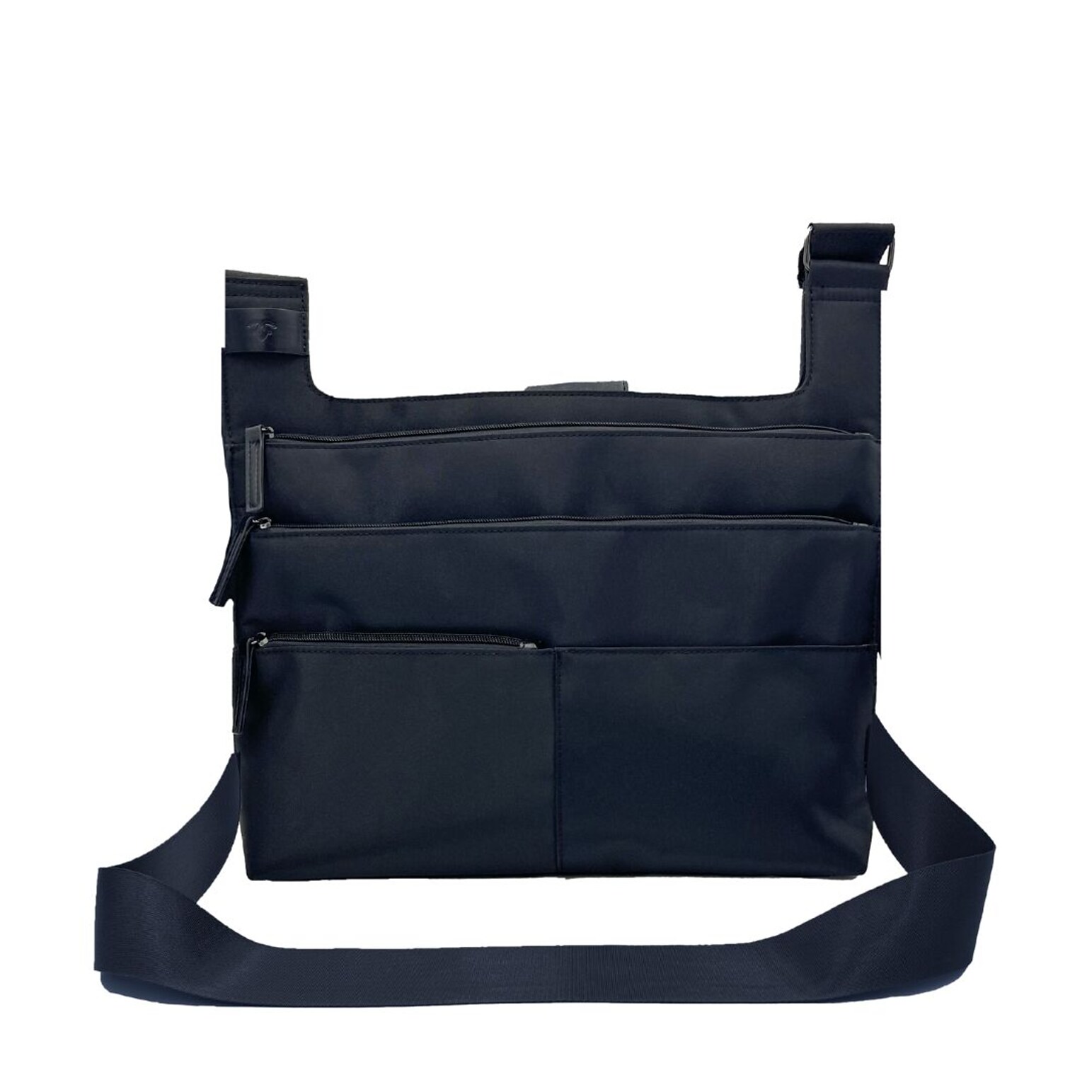 Francine Collections City Slim Montana 14 Laptop Crossbody Bag, Black (FWC14BKLA23)