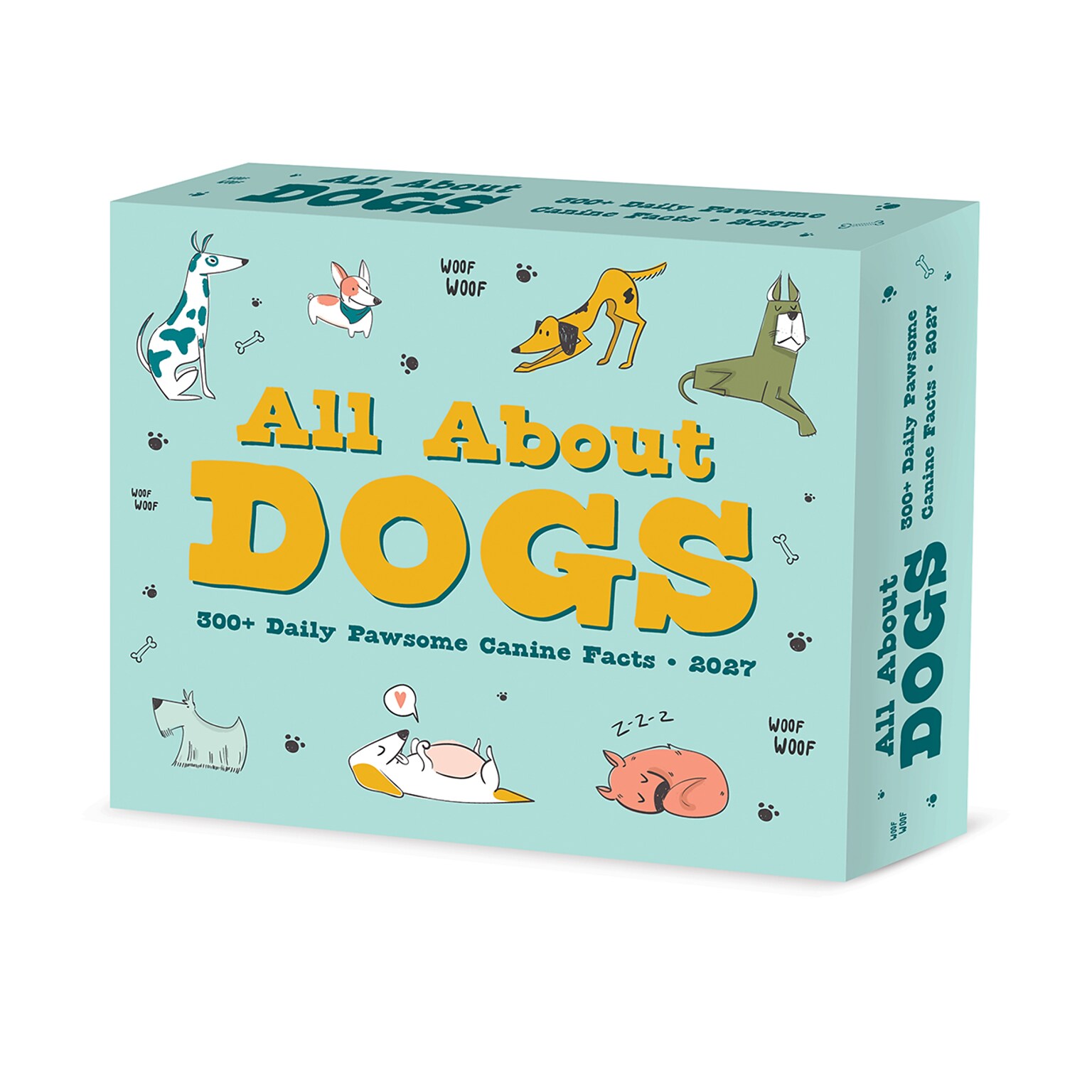 2027 Willow Creek All About Dogs 6.2 x 5.4 Daily Day-to-Day Calendar, Assorted Colors (64955)