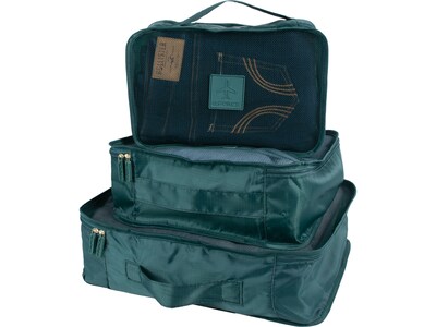 G Force 6-Piece Fabric Travel Pouch Set, Water Resistant, Emerald (27105-EMERALD)
