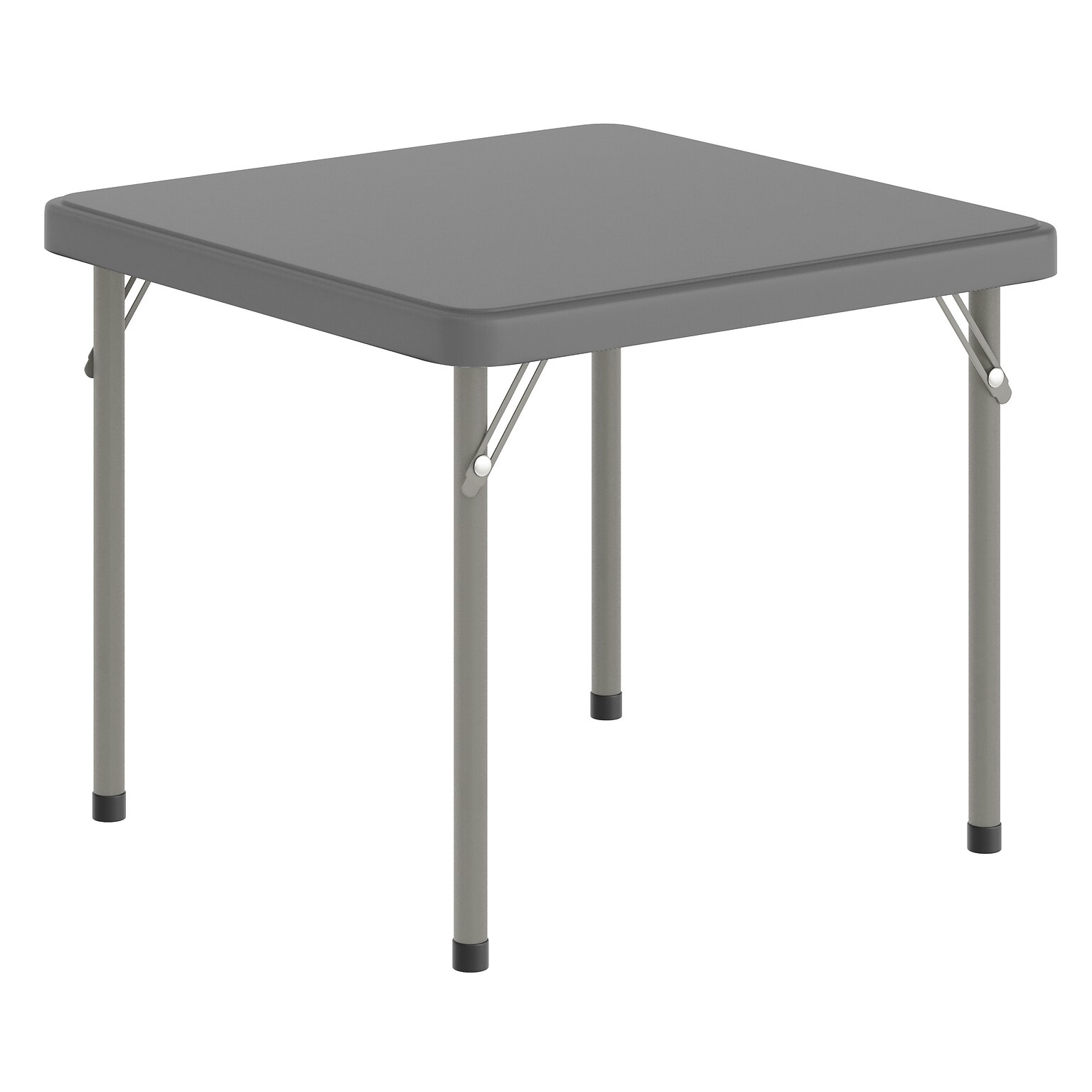 Flash Furniture Paige Square Kids Folding Table, 24 x 24, Granite Gray (RB2424KIDGY)