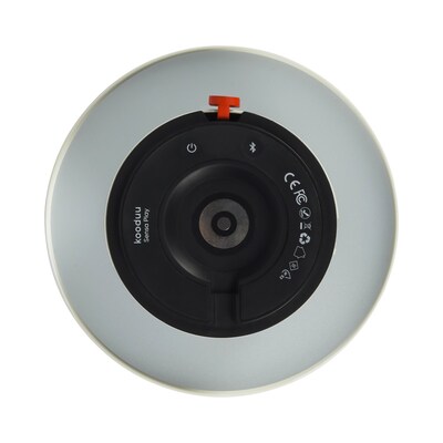 Kooduu Sensa Play 8.5" LED Speaker Lamp with USB Port, White (1203-02)