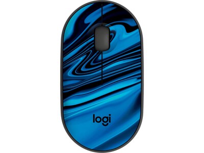 Logitech M340 Wireless Ambidextrous Optical USB Mouse, Blue Galaxy (910-007282)