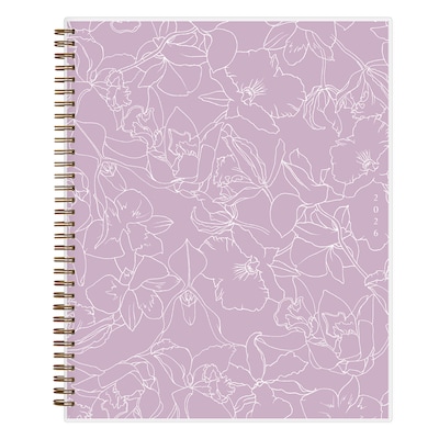 2026 Blue Sky Green Earth Freya Lilac 8.5 x 11 Calendar Year Weekly & Monthly Planner, Plastic Cover (153757)