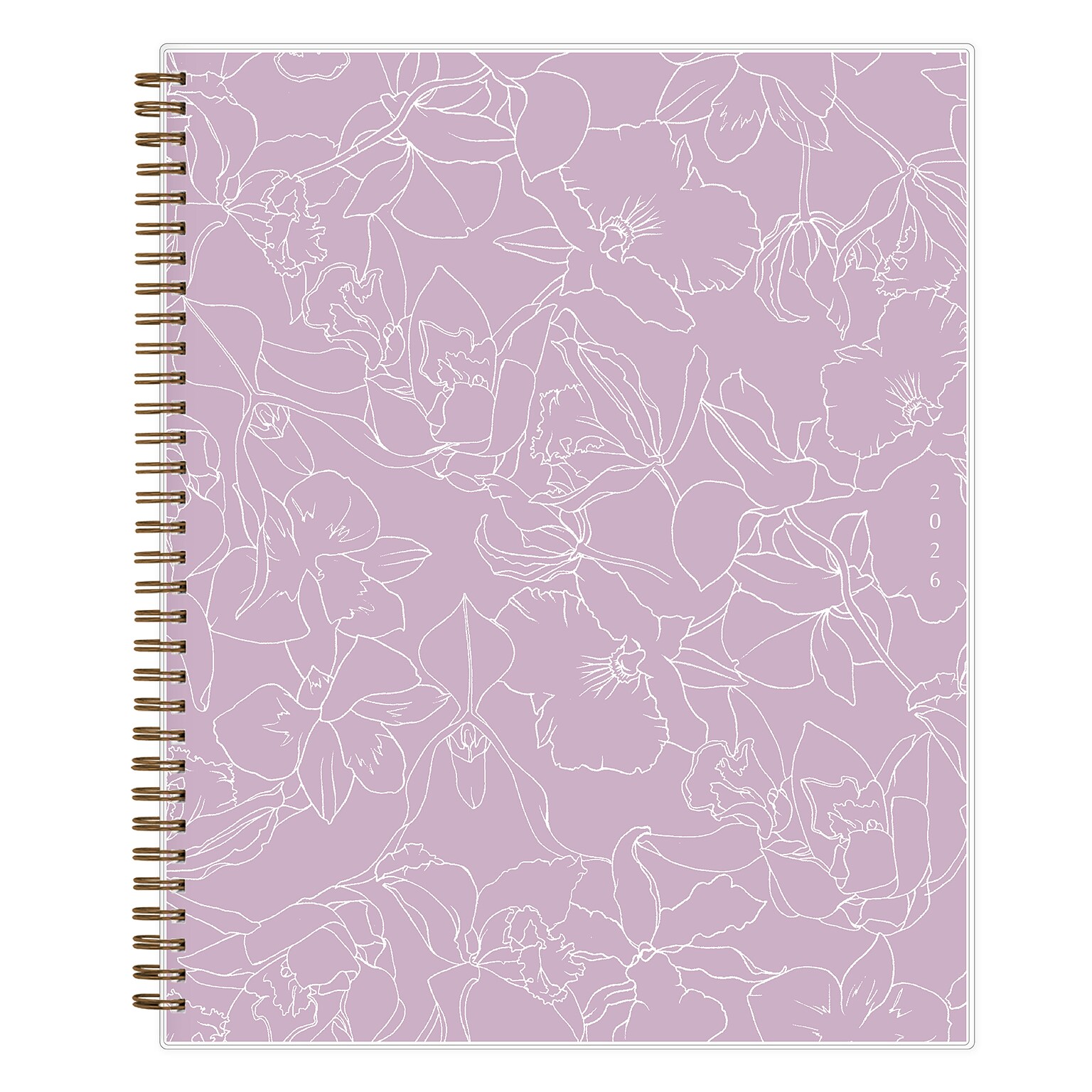 2026 Blue Sky Green Earth Freya Lilac 8.5 x 11 Calendar Year Weekly & Monthly Planner, Plastic Cover (153757)
