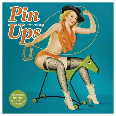 2027 TF Publishing PinUps 12 x 12 Monthly Wall Calendar, Multicolored (27-1119)