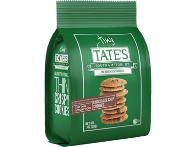 Tates Bake Shop Tiny Tate's Chocolate Chip Cookies, 1 oz., 24/Carton (TBS00164)