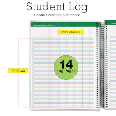 2026-2027 Excello Brands 8.5" x 11" Academic Weekly & Monthly Planner, Paperboard Cover, Navy Floral (NAY27-DTP-84)