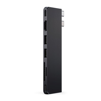 Satechi Pro Slim Multiport Hub for Laptops, Midnight Black (ST-HUCPHSD)