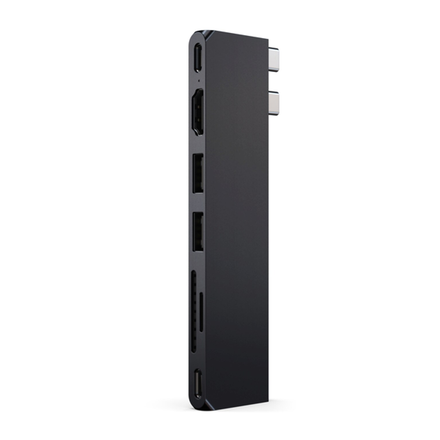 Satechi Pro Slim Multiport Hub for Laptops, Midnight Black (ST-HUCPHSD)
