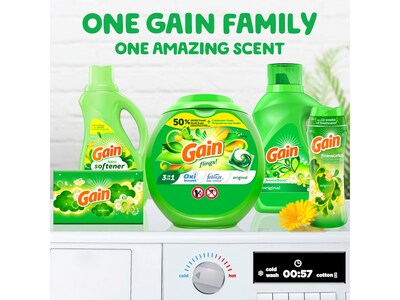 Gain Flings! HE Laundry Detergent Capsule, Original, 112/Pack (02446)