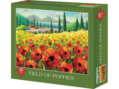 Willow Creek Field of Poppies 1000-Piece Jigsaw Puzzle (49472)