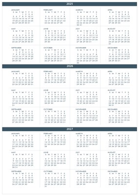 2026-2027 House of Doolittle 8.5" x Calendar Year Monthly Planner, Paperboard Cover, Black (262092-26)