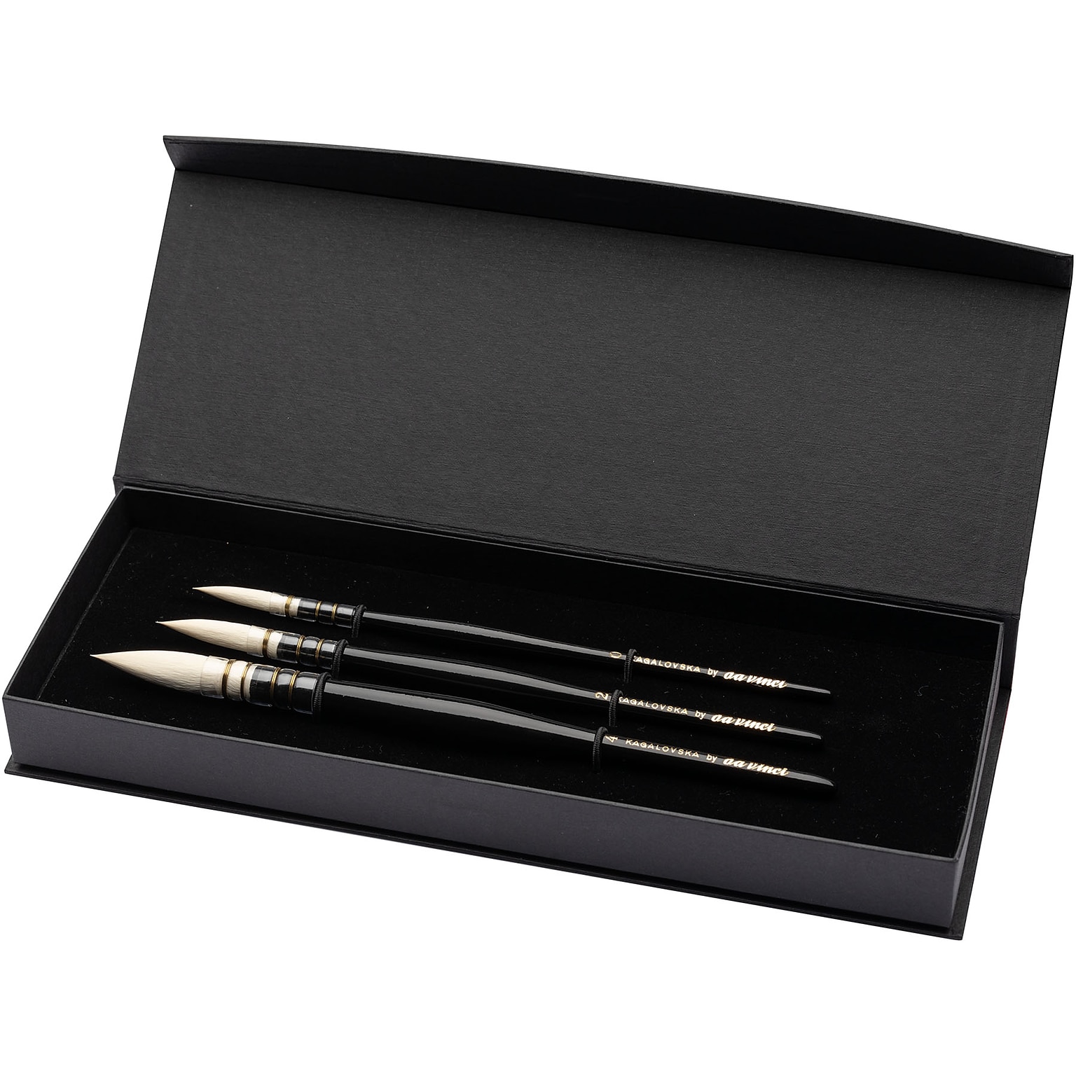 da Vinci Artist Signature Collection by Viktoria Kagalovska Fashion Brushes, Assorted, 3//Pack (DVXVA11492SET0)