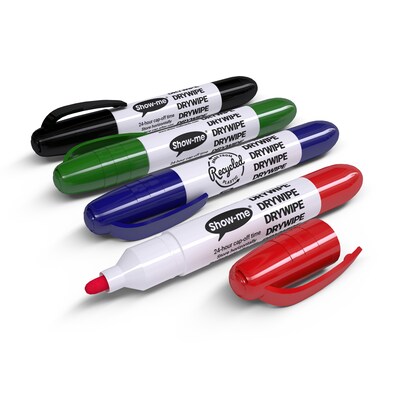 Show-me Chunky Dry Erase Markers, Assorted, 4 Per Box, 2 Boxes (EPTSTM4-2)