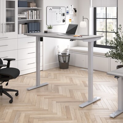 Bush Business Furniture Move 40 Series 60W Electric Height Adjustable Standing Desk, Platinum Gray/