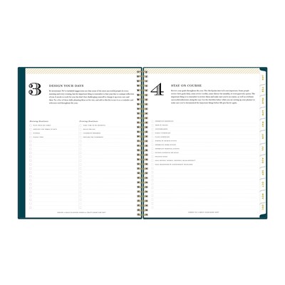 2026 Blue Sky Day Designer Peacock 8.5" x 11"  Weekly & Monthly Planner, Plastic Cover, Multicolored (143889-26)