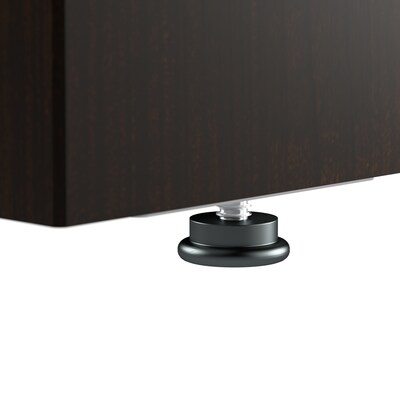 Bush Business Furniture Arrive 72"W Reception Desk with Shelf, Mocha Cherry (AVD172MRK)