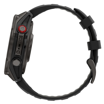 Garmin fenix 8 Pro Sapphire Multisport Smartwatch, GPS, 51mm, Graphite & Black Silicone Band (010-03199-10)