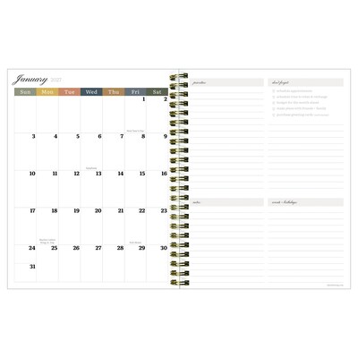 2026-2027 TF Publishing Green Forest 6.5 x 8 Weekly & Monthly Planner (AY27-9214)