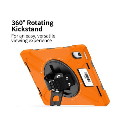CODi Rugged iPad 11" (A16/11th Gen) & iPad 10.9" (10th Gen) Case with Integrated Screen Protector, Orange (C30705069IS)