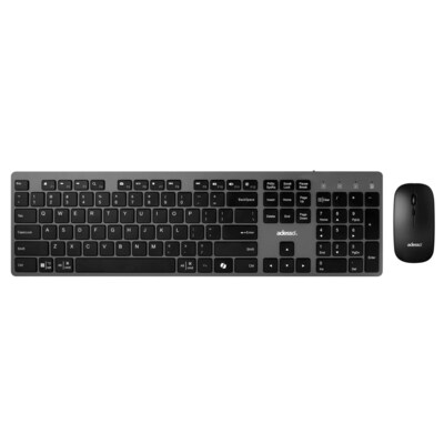 Adesso EasyTouch 730 Wireless Keyboard and Optical Mouse Combo, Black (WKB-7300)