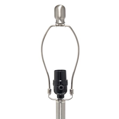 Lalia Home Smokey Gray Hammered Glass Jar Table Lamp with Linen Shade, White (LHT-5013-WH)