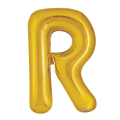 Party City (Air-Filled) 16 R Foil Balloon, Gold, 2/Pack (AM60050231-19)