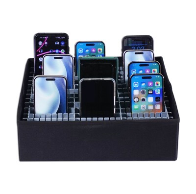 Seat Sack Cell Phone Storage Tray, 12.5" x 12.5" x 4.9", Black (PB036)