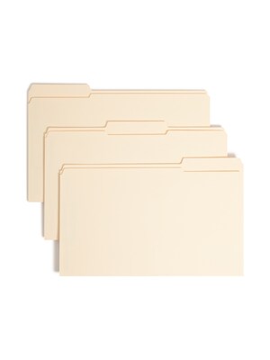 Smead SafeSHIELD® Recycled Reinforced Classification Folder, 3/4 Expansion, Legal Size, Manila, 50/Box (19555)
