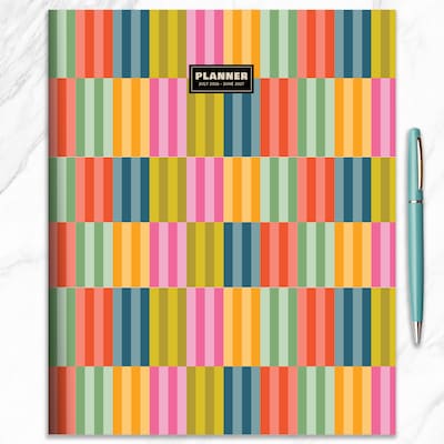 2026-2027 TF Publishing Blocked Colors 9" x 11" Academic Year Monthly Planner, Paperboard Cover (AY27-4508)