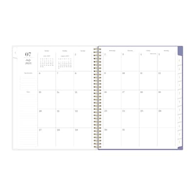 2025-2026 Blue Sky Sincerely Jules Scarletta 8.5" x 11" Academic Year Weekly & Monthly Planner, Plastic Cover, Multicolored