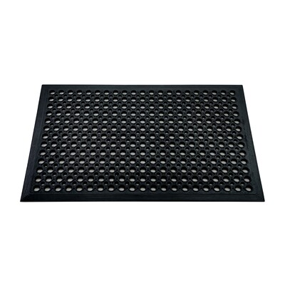 Floortex Doortex Open-Top Anti-Fatigue Mat, 60 x 40, Black (NREMFLRU0106)